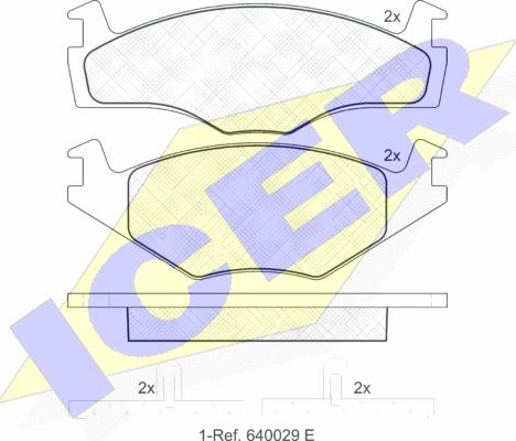 Icer 181048 - Тормозные колодки, дисковые, комплект autospares.lv