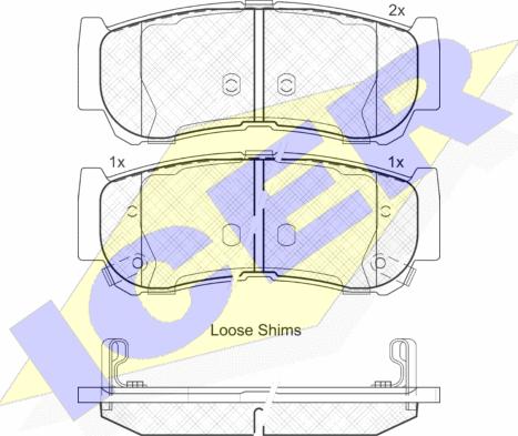 Icer 181829 - Тормозные колодки, дисковые, комплект autospares.lv