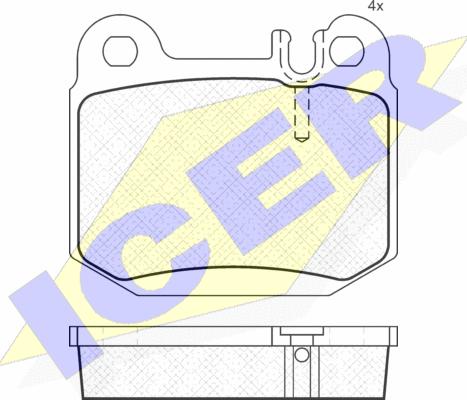 Icer 181391 - Тормозные колодки, дисковые, комплект autospares.lv