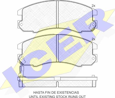 Icer 181209 - Тормозные колодки, дисковые, комплект autospares.lv