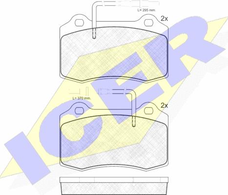 Icer 181211 - Тормозные колодки, дисковые, комплект autospares.lv