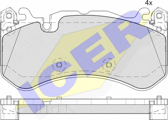 Icer 182079-204 - Тормозные колодки, дисковые, комплект autospares.lv