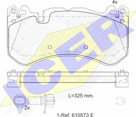 Icer 182079-203 - Тормозные колодки, дисковые, комплект autospares.lv