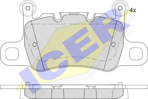 Icer 182348-208 - Тормозные колодки, дисковые, комплект autospares.lv