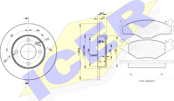 Icer 31048-3325 - Дисковый тормозной механизм, комплект autospares.lv