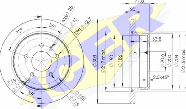 Icer 78BD9049-2 - Тормозной диск autospares.lv