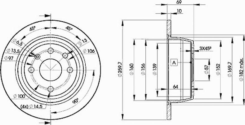 Icer 78BD9041 - Тормозной диск autospares.lv