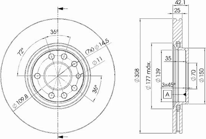 Icer 78BD9061 - Тормозной диск autospares.lv