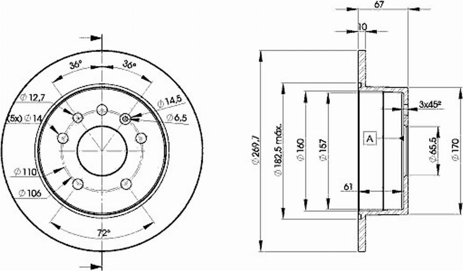 Icer 78BD9101 - Тормозной диск autospares.lv