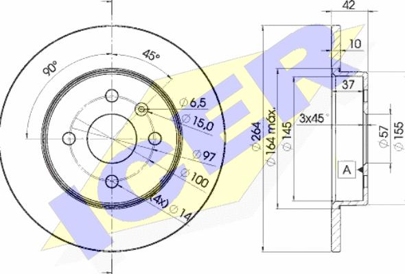 Icer 78BD9116-2 - Тормозной диск autospares.lv