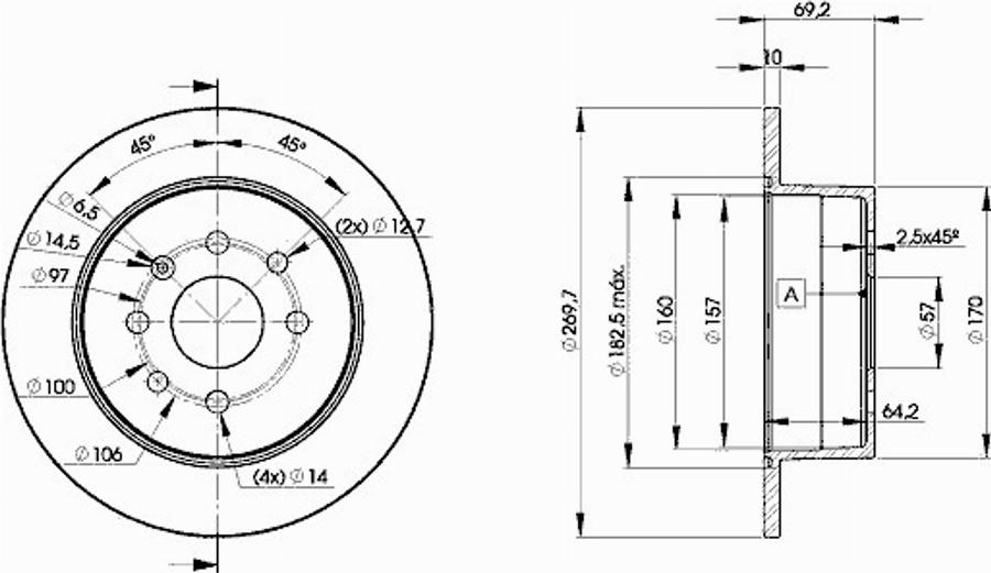 Icer 78BD9209 - Тормозной диск autospares.lv