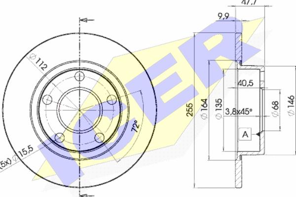 Icer 78BD4062-2 - Тормозной диск autospares.lv