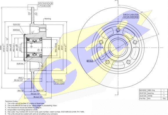 Icer 78BD4026-1 - Тормозной диск autospares.lv