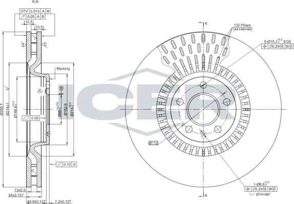 Icer 78BD4151-1 - Тормозной диск autospares.lv