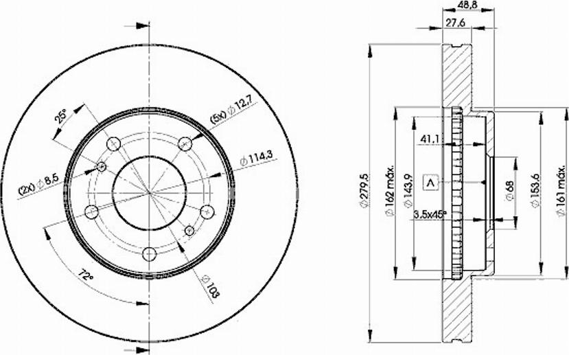 Icer 78BD4103 - Тормозной диск autospares.lv