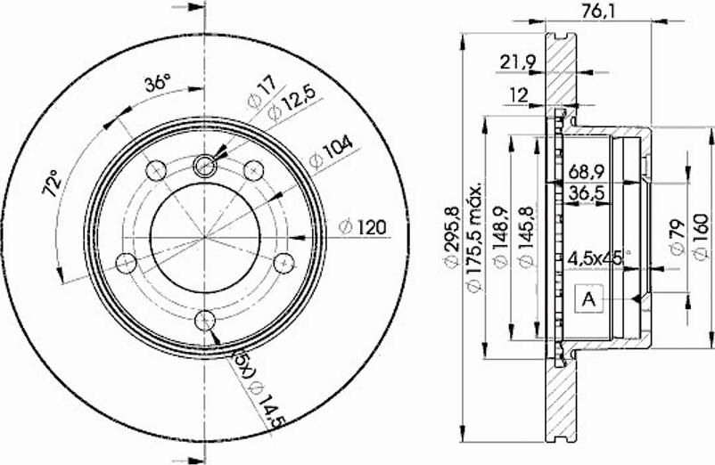 Icer 78BD4839 - Тормозной диск autospares.lv