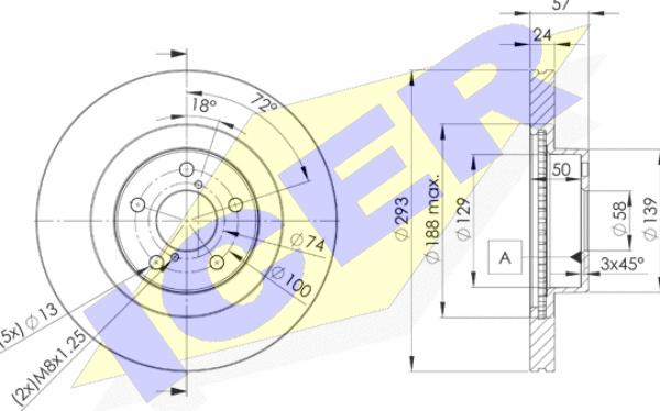 Icer 78BD4702-2 - Тормозной диск autospares.lv