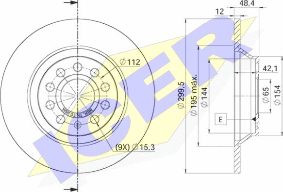 Icer 78BD5642-2 - Тормозной диск autospares.lv