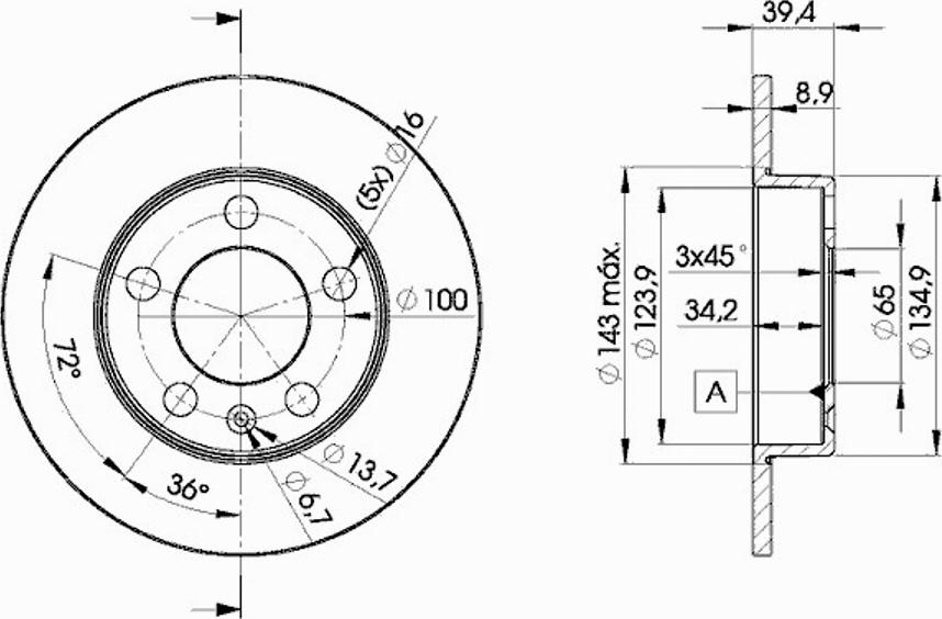 Icer 78BD5601 - Тормозной диск autospares.lv