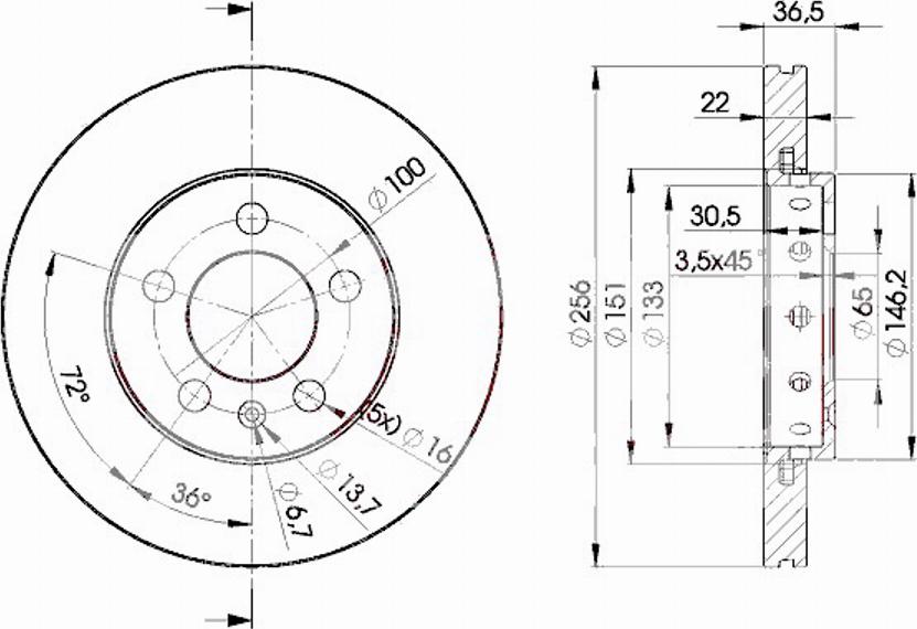 Icer 78BD5602 - Тормозной диск autospares.lv