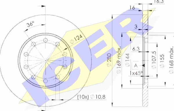 Icer 78BD5631-2 - Тормозной диск autospares.lv