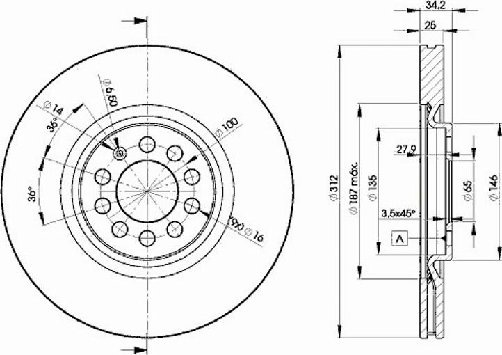 Icer 78BD5620 - Тормозной диск autospares.lv