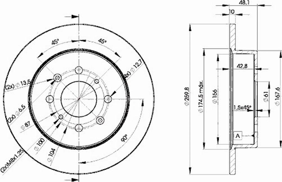 Icer 78BD5106 - Тормозной диск autospares.lv