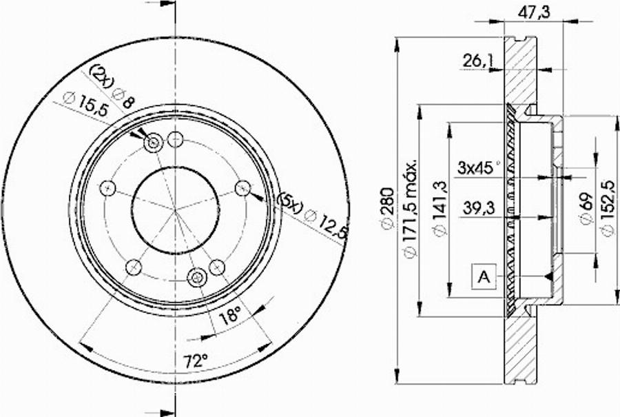 Icer 78BD5171 - Дисковый тормозной механизм, комплект autospares.lv