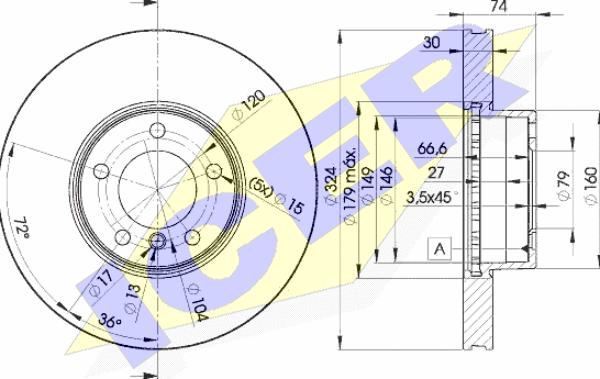 Icer 78BD5859-2 - Тормозной диск autospares.lv