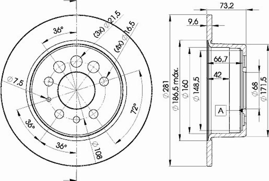 Icer 78BD5782 - Тормозной диск autospares.lv