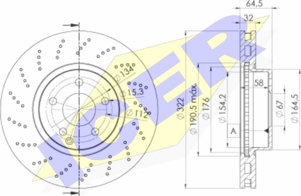 Icer 78BD6472-2 - Тормозной диск autospares.lv