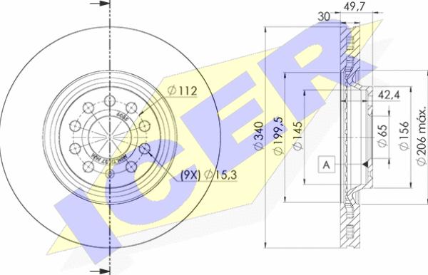 Icer 78BD6085-2 - Тормозной диск autospares.lv