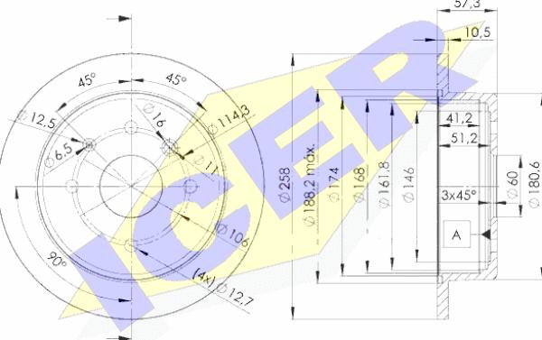 Icer 78BD6028-2 - Тормозной диск autospares.lv