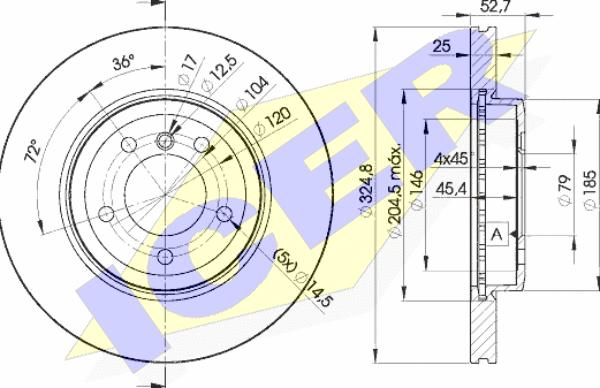 Icer 78BD6071-2 - Тормозной диск autospares.lv