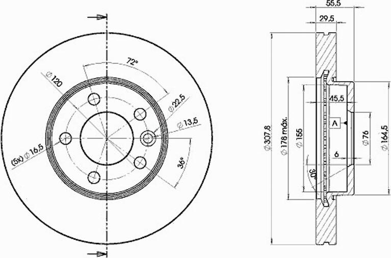 Icer 78BD6153 - Тормозной диск autospares.lv