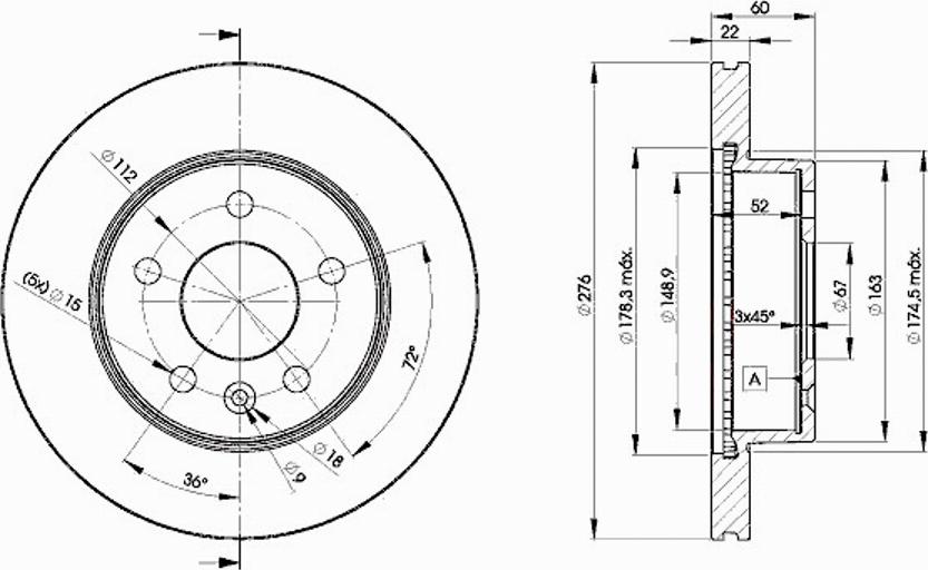 Icer 78BD6380 - Тормозной диск autospares.lv