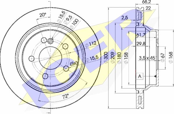 Icer 78BD0910-2 - Тормозной диск autospares.lv