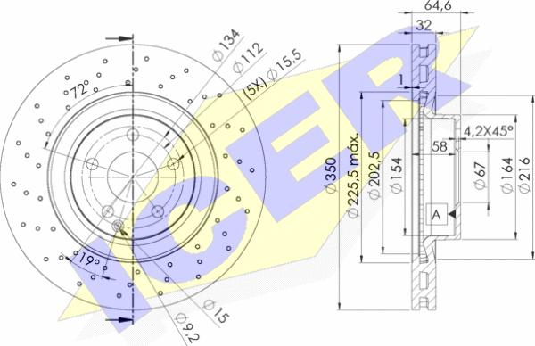 Icer 78BD0419-1 - Тормозной диск autospares.lv