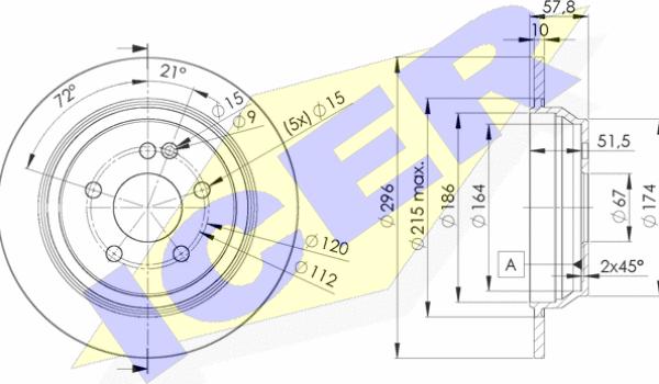 Icer 78BD0416-2 - Тормозной диск autospares.lv