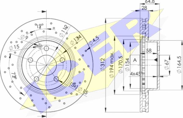 Icer 78BD0417-2 - Тормозной диск autospares.lv