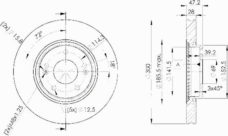 Icer 78BD0580 - Тормозной диск autospares.lv