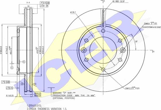 Icer 78BD0019-2 - Тормозной диск autospares.lv