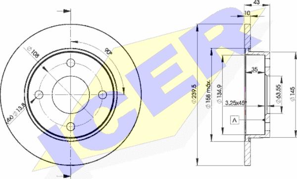 Icer 78BD1063-2 - Тормозной диск autospares.lv