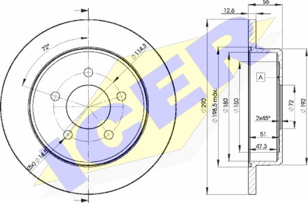 Icer 78BD1023-2 - Тормозной диск autospares.lv