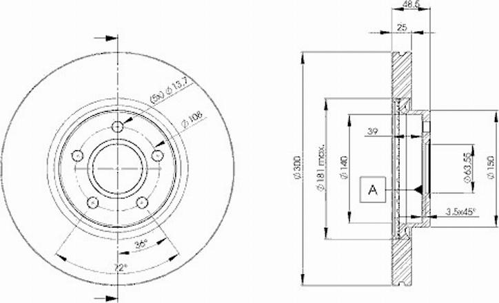 Icer 78BD3937 - Тормозной диск autospares.lv