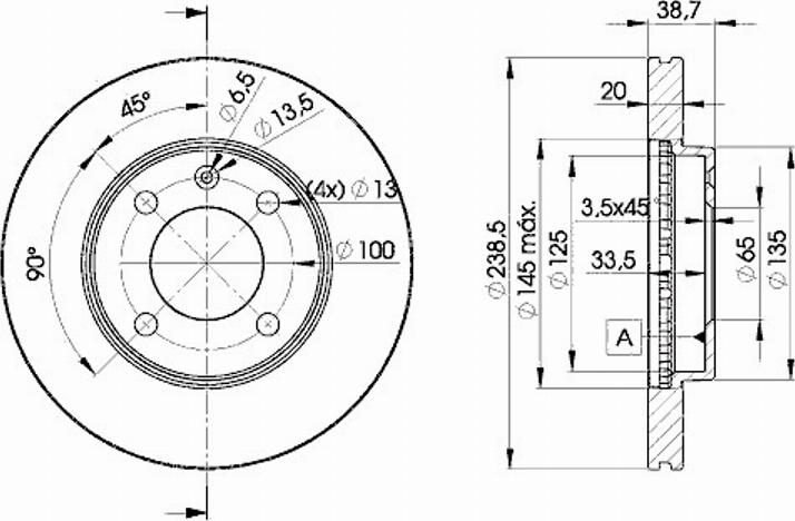 Icer 78BD3975 - Тормозной диск autospares.lv