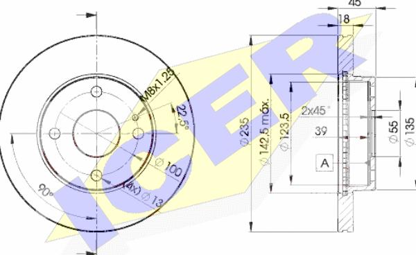 Icer 78BD3254-2 - Тормозной диск autospares.lv