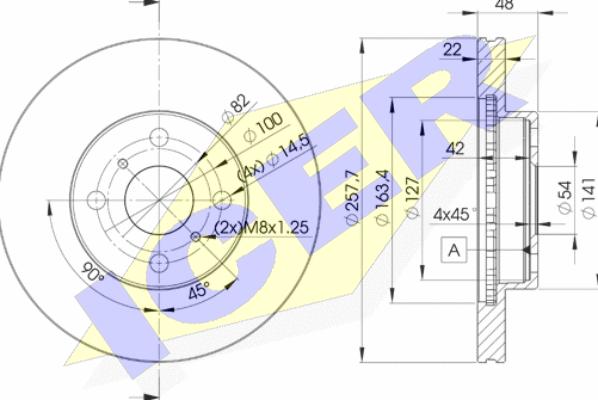 Icer 78BD2490-2 - Тормозной диск autospares.lv