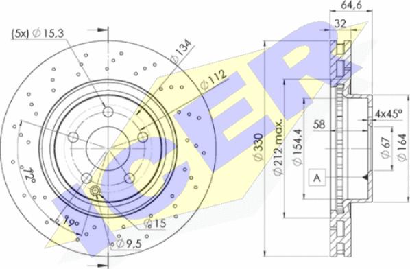 Icer 78BD2592-2 - Тормозной диск autospares.lv