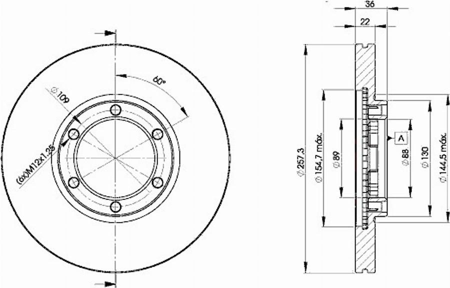 Icer 78BD2376 - Тормозной диск autospares.lv